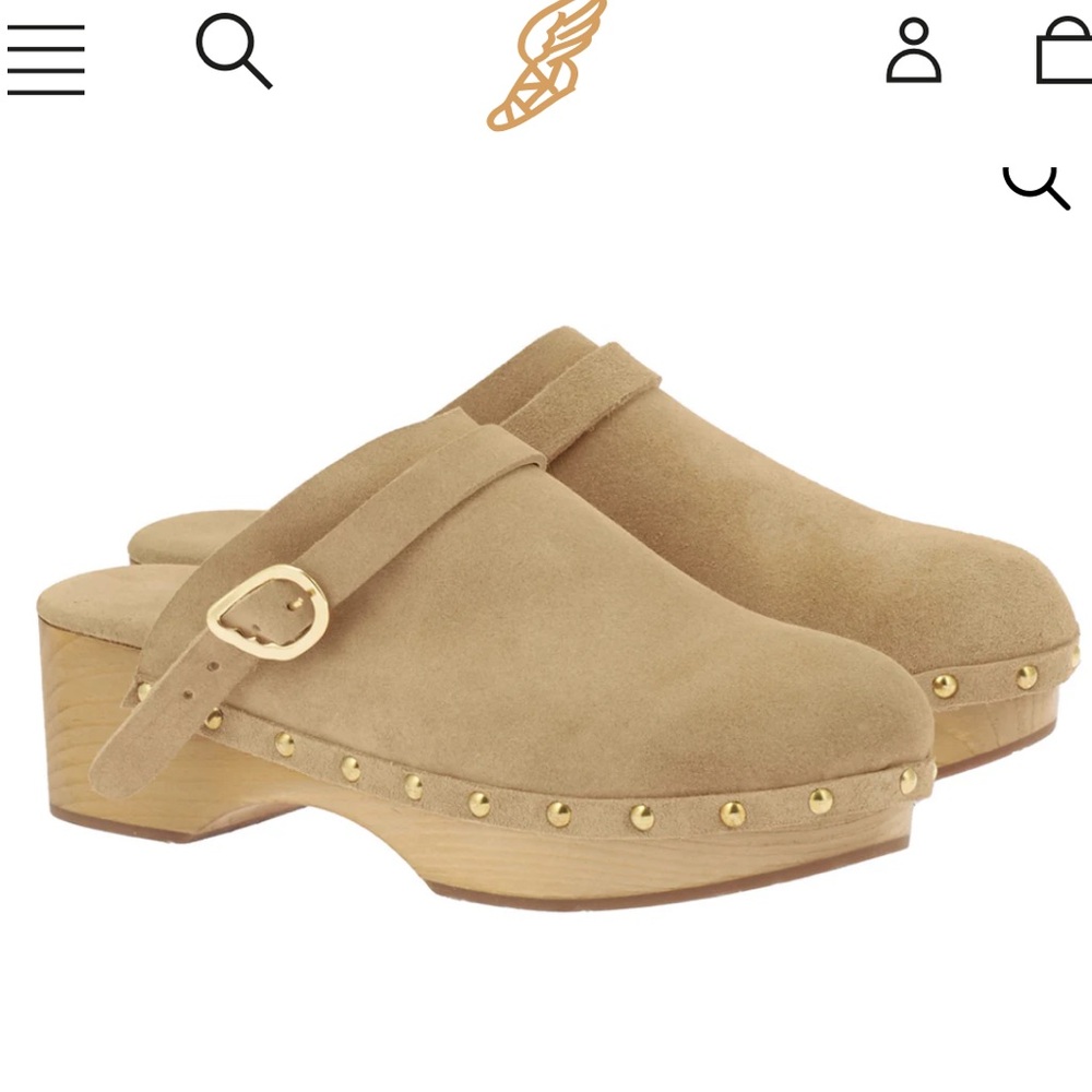 Ancient Greek Sandals Camel Clogs